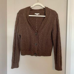 American Eagle cropped button-front cardigan